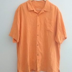 Tommy Bahama 100% Silk Hawaiian Shirt Size XL